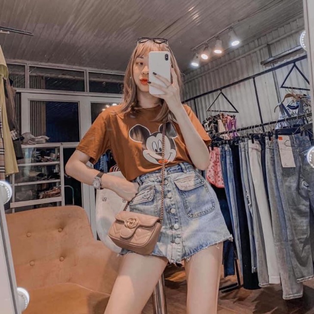QUẦN JEANS GIẢ VÁY 2 TÚI