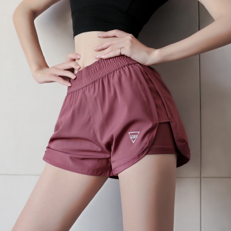 Quần tập GYM YOGA cạp cao nữ 2 lớp