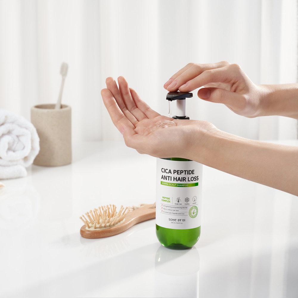 Dầu Gội Some By Mi Giảm Gãy Rụng Cica Peptide Anti Hair Loss Derma Scalp Shampoo 285ml - Khongcoson