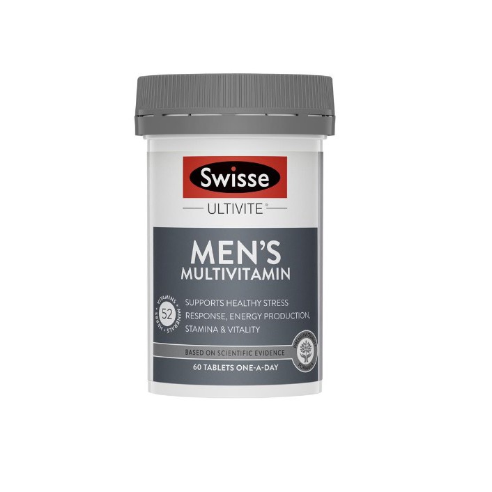 Vitamin Tổng Hợp Cho Nam Swisee Men’s Ulltivite Multivitamin Úc, Mẫu Mới Nhất, 60 viên