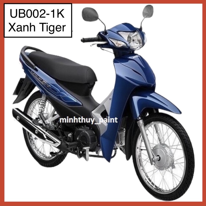 Sơn xe máy Wave Alpha màu Xanh Tiger UB002-1K Ultra Motorcycle Colors