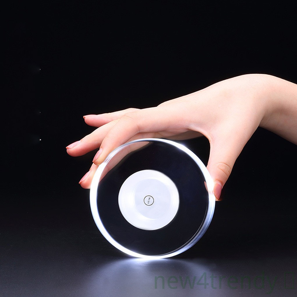 Đế lót ly tròn có đèn led phát sáng thiết kế sáng tạo