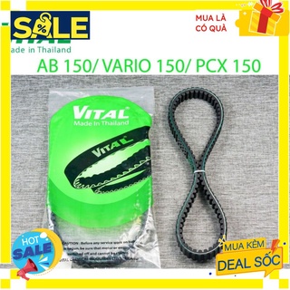 Dây curoa 2 mặt ab 150, pcx 150, vario 150, airblade 150 hiệu vital- dây curoa đai băng tải răng