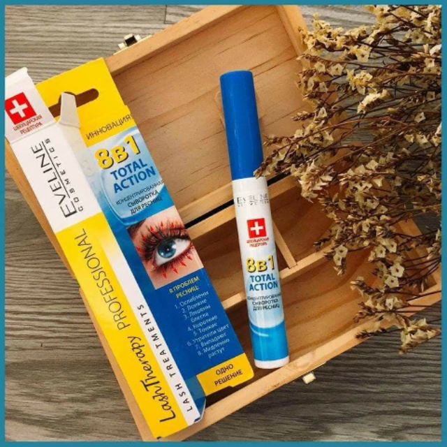 Huyết thanh Dưỡng mi Eveline 8 in 1 Total Action Lash Therapy Professional