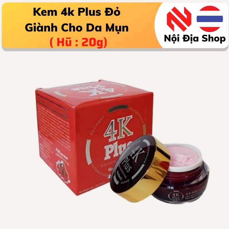 Kem 4k Plus Đỏ Thái Lan Chính Hãng Loại ( Giảm Mụn )