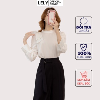 Áo sơ mi nữ kiểu Lely A959 dài tay màu Trắng công sở cao cấp