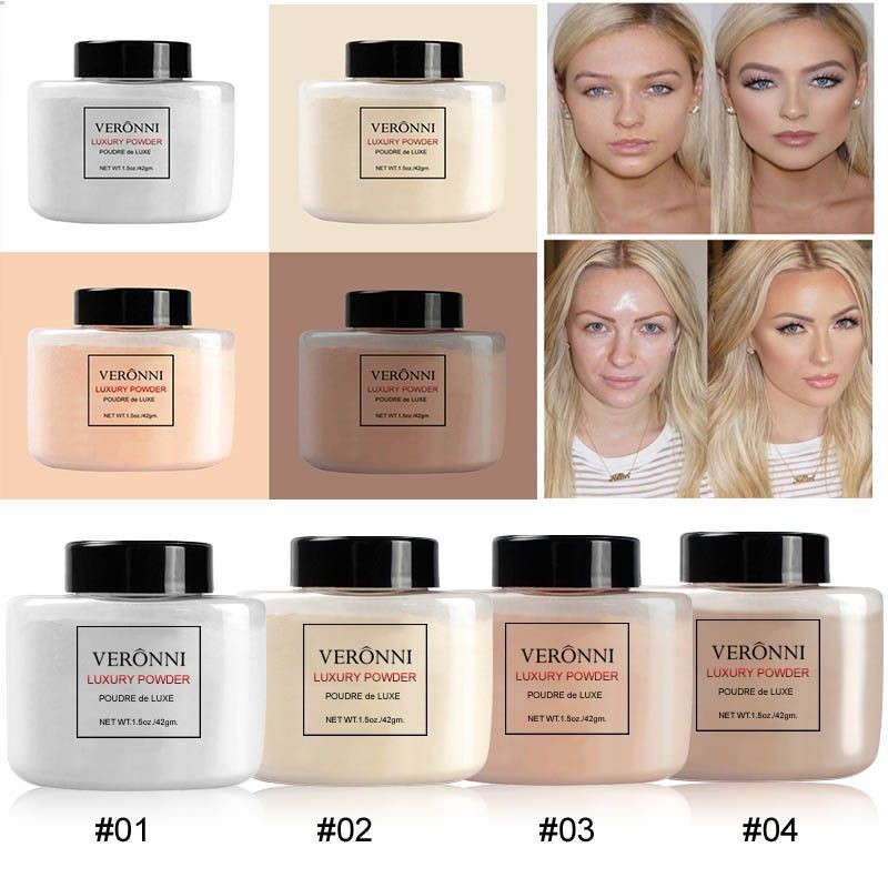 [Hàng mới về] Phấn phủ dạng bột VERONNI giúp sáng tông da và kiềm dầu hiệu quả | BigBuy360 - bigbuy360.vn