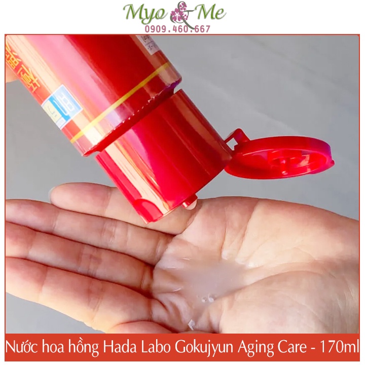 Nước hoa hồng Hada Labo Gokujyun Aging Care chống lão hóa Nhật Bản - 170ml (Màu Đỏ)