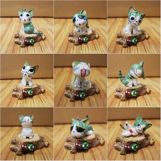 Bộ tượng mèo Chii 9 con trang trí