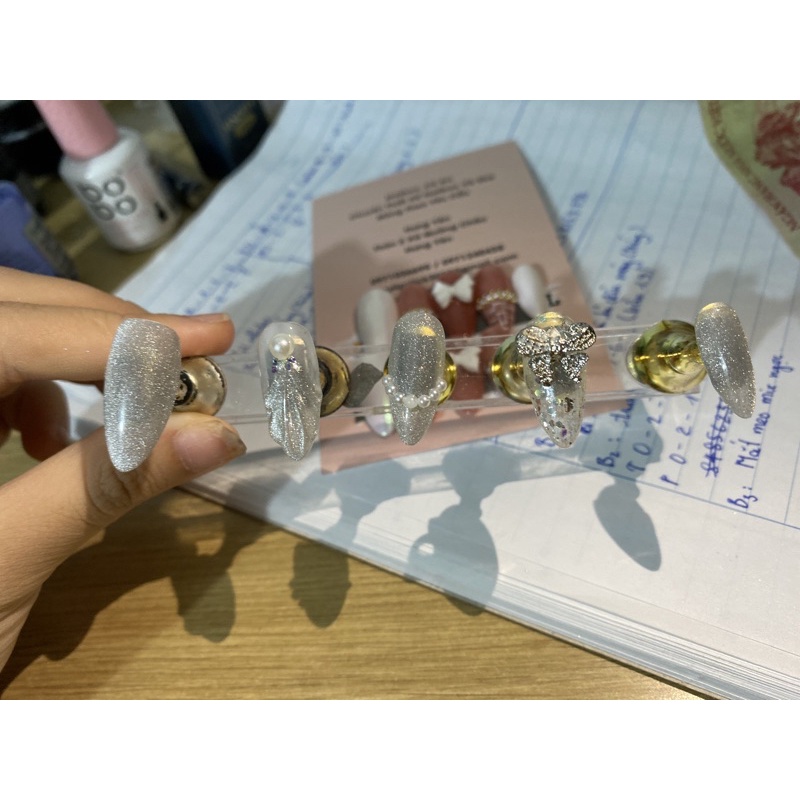 (Nailbox ) Mắt mèo mix ngọc