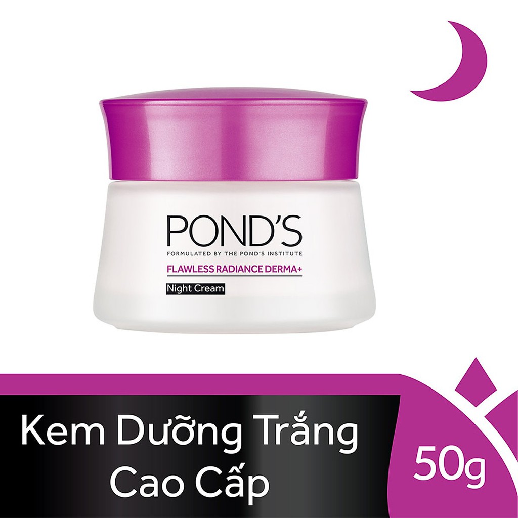 Kem Dưỡng Trắng Da, Giảm Thâm Nám Pond’s Flawless White Ban Đêm 50g