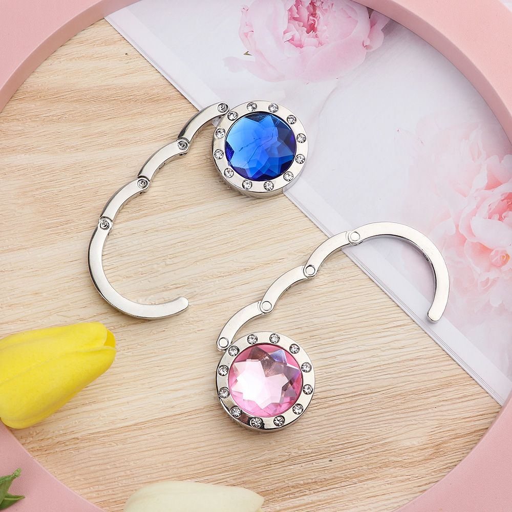 Móc treo túi xách để bàn bằng kim loại thiết kế gấp gọn tiện dụng