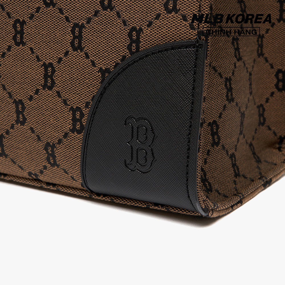 MLB - Túi tote chữ nhật Monogram Diamond Jacquard Shopper 3AORL021N-43BGD