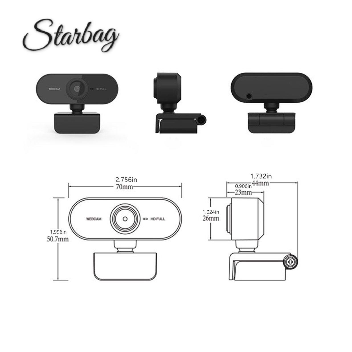 Webcam 1080p Full Hd Cmos Xoay 360 Độ Kèm Phụ Kiện | BigBuy360 - bigbuy360.vn