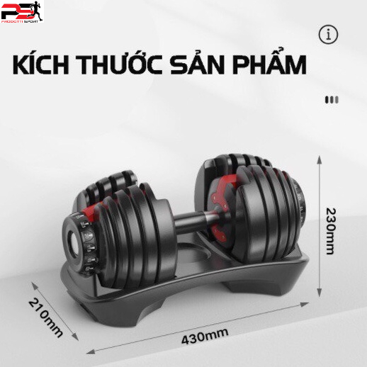 Tạ tay,tạ đơn Dumbell 24kg-48kg điều chỉnh khóa số tự động,đa năng Cao Cấp