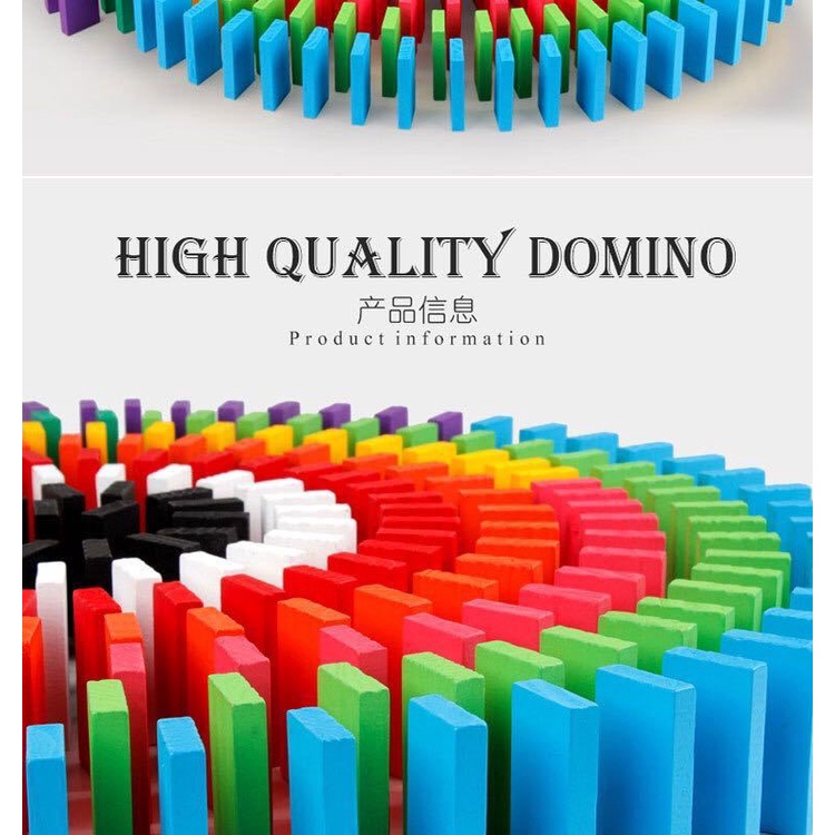 logo xếp hình 120 Miếng Đồ Chơi Domino Nhiều Màu Cho Bé