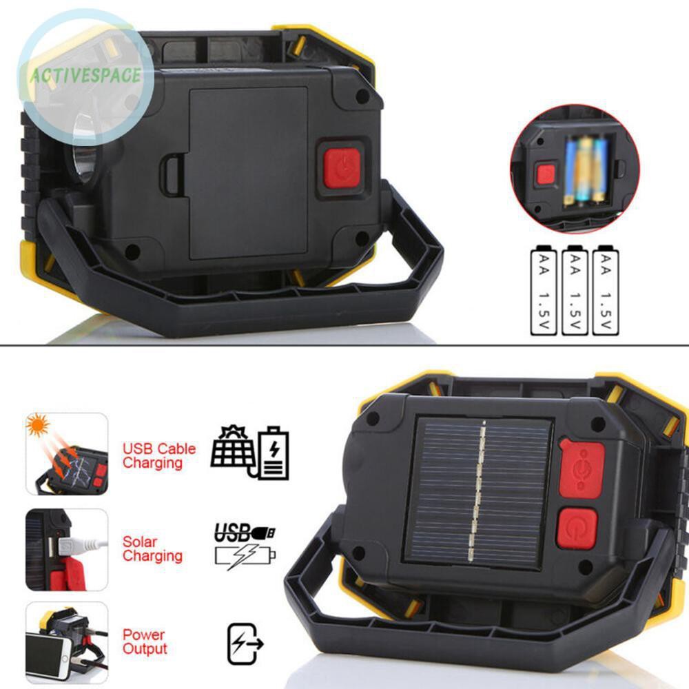 Worklight Equipment Outdoor Tool Working Lamp 2 Modes Rechargeable Flashlight Camping Spotlight Safety Floodlight