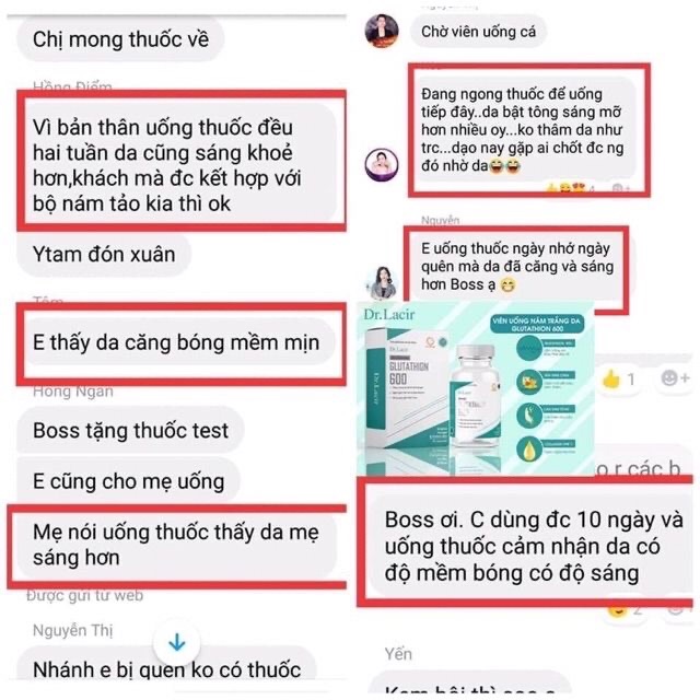Viên Uống Mờ Nám Glutathion 600 _Dr Lacir[ kèm quà ] | BigBuy360 - bigbuy360.vn