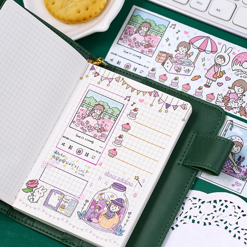 Sticker dán sổ chibi dùng dán trang trí sketchbook/ tập vở/ nhật ký - VP055