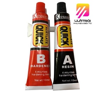 Keo AB trong, Keo 2 thành phần AB 20ml thời gian khô nhanh 4-8 phút
