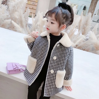 ÁO Khoác Dạ lông áo Blazer Cho Bé Gái Phong Cách Hàn Quốc Từ 10 Đến 25Kg