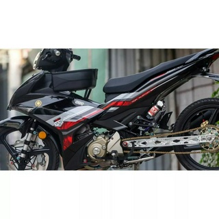 Tem rời ex 150 y15zr 2022 đỏ đen hoa văn