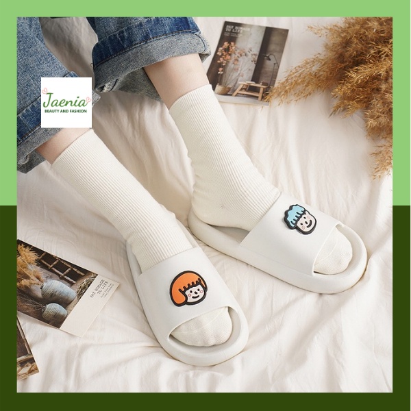 Dép nữ bánh mì thời trang đẹp quai ngang xinh cute JAENIA DL005