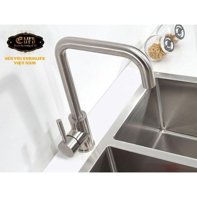 Vòi rửa chén Inox SUS 304 Eurolife EL-T001