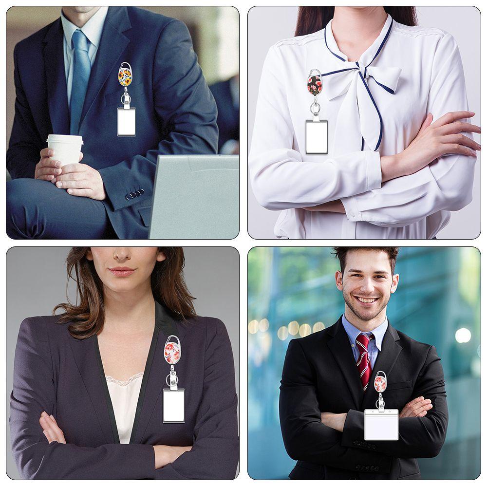 PISTA Móc Khóa Có Thể Thu Gọn Siêu Bền Để Đựng Thẻ ID Tiện Dụng Giá Đỡ