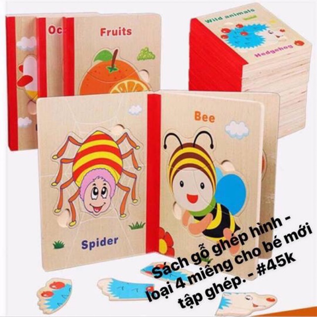 Sách gỗ ghép hình