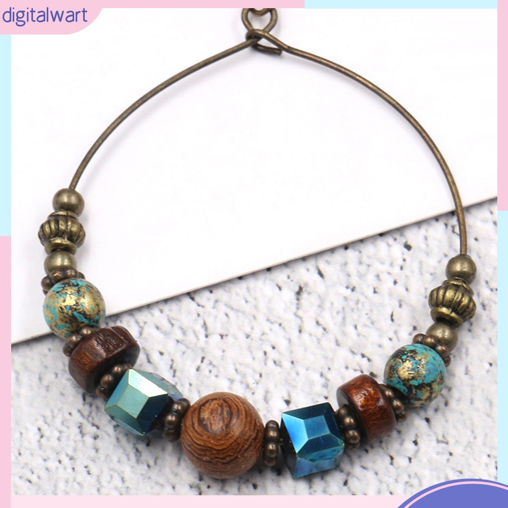 Khuyên Tai Nữ Trang Dáng Tròn Phong Cách Bohemian