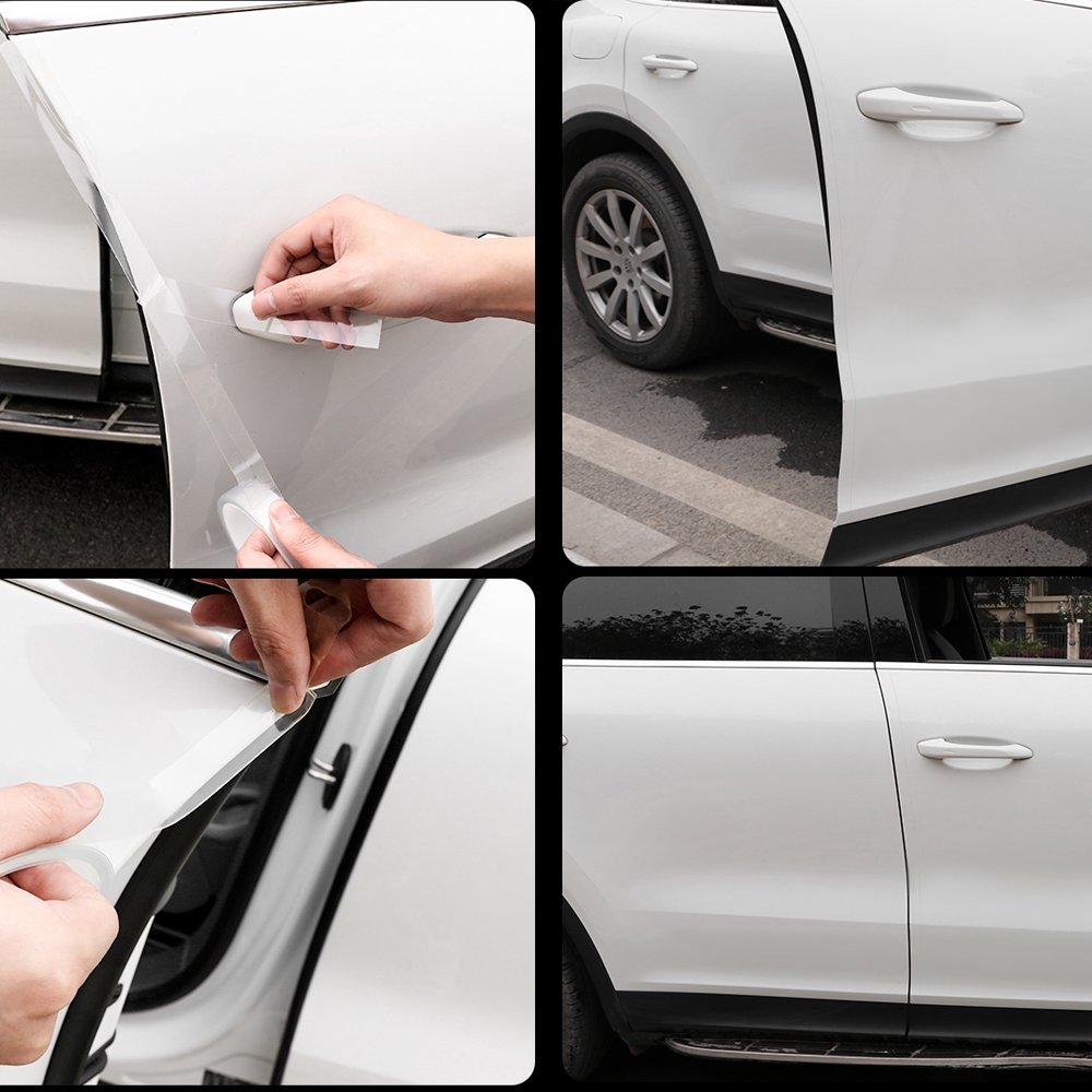 Cuộn phim bảo vệ ngoại thất xe hơi dài 3/5/10m rộng 2/3/5cm chuyên dụng