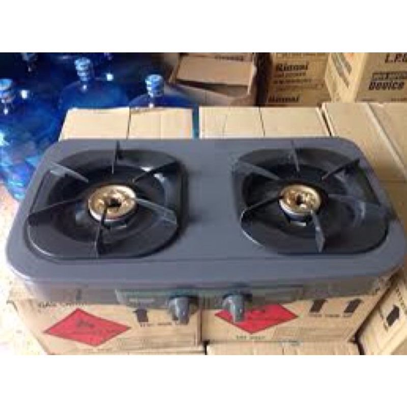 Bếp gas dương Rinnai R-2KEN - Màu đen, Kích thước 560x332x109mm