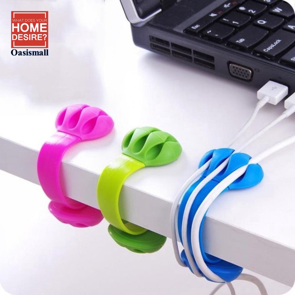 Kẹp có móc cố định dây cáp dành cho máy tính văn phòng / ở nhà