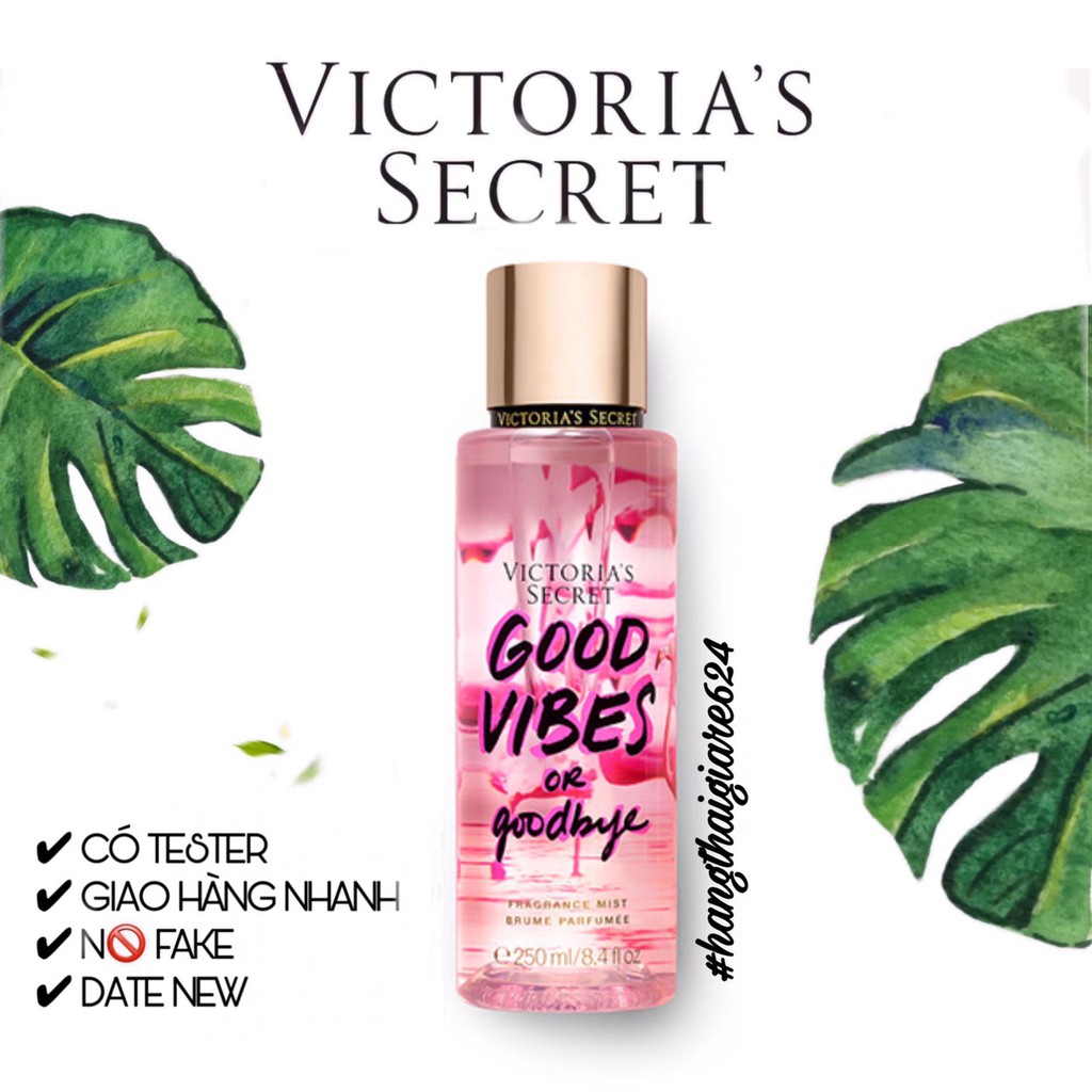 ✨Mun✨VICTORIA'S SECRET  Xịt Thơm Toàn Thân Body Mist - Good Vibes 250ml | BigBuy360 - bigbuy360.vn
