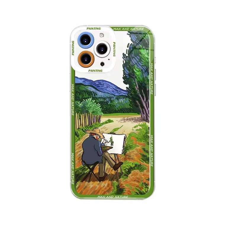 Ốp Điện Thoại Silicon Trong Suốt Họa Tiết Dễ Thương Chống Sốc Cho IPhone 13 12 11 Pro Max XS X XR 8 7 Plus 6S