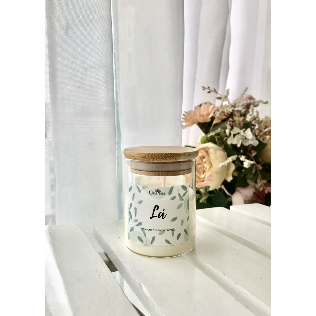 Nến Thơm Tinh Dầu Tây Bắc Hương Lá ONATREE Không Hương Liệu Không Hoá Chất 50g-220g