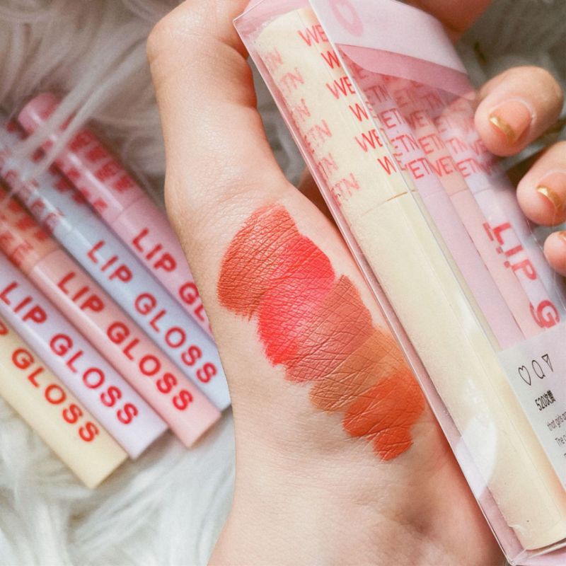 0397 A6 Set 5 Cây Son Kem Lì Wetn Lip Gloss That Girl Are Cute Lên Màu Xinh Xắn