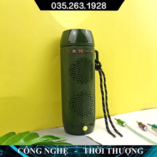 Loa bluetooth không dây J18 đa năng kiêm đèn pin - loa nghe nhạc siêu bass, chống va đập, có dây đeo theo balo