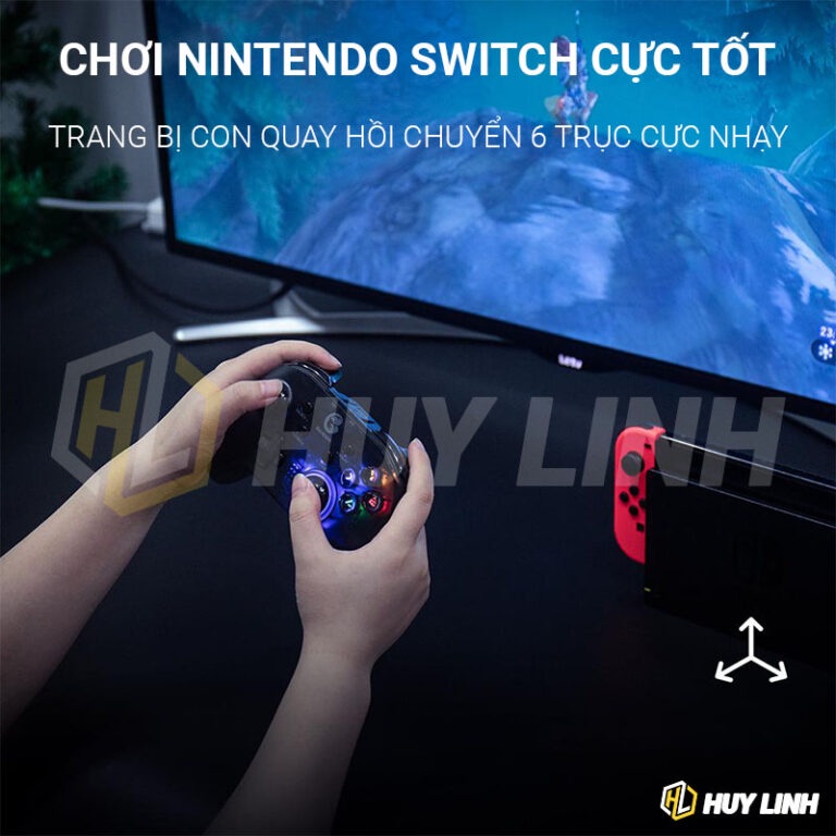 [Mã 253ELSALE hoàn 7% đơn 300K] Gamesir T4 chính hãng || Tay cầm chơi game không dây cho PC/Android/Switch