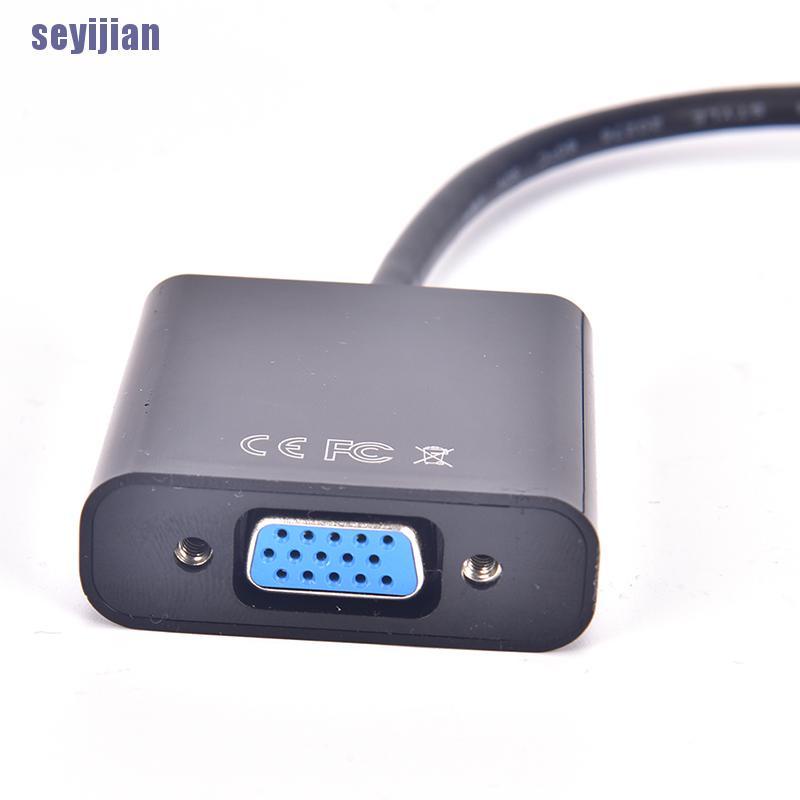 [SJ] Displayport DP Male To VGA Female Adapter Display Port Cable Converter Black  YN