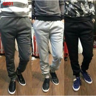 Quần jogger thể thao ống bó nam nữ - vải nỉ phong cách trẻ chung - co giãn Hàng Có Sẵn