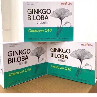 Viên uống bỗ não Ginkgo Biloba 360 Tăng cường lưu thông máu hộp 100 viên