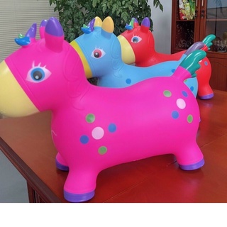 Đồ chơi thú nhún bơm hơi , hươu nhún cho bé