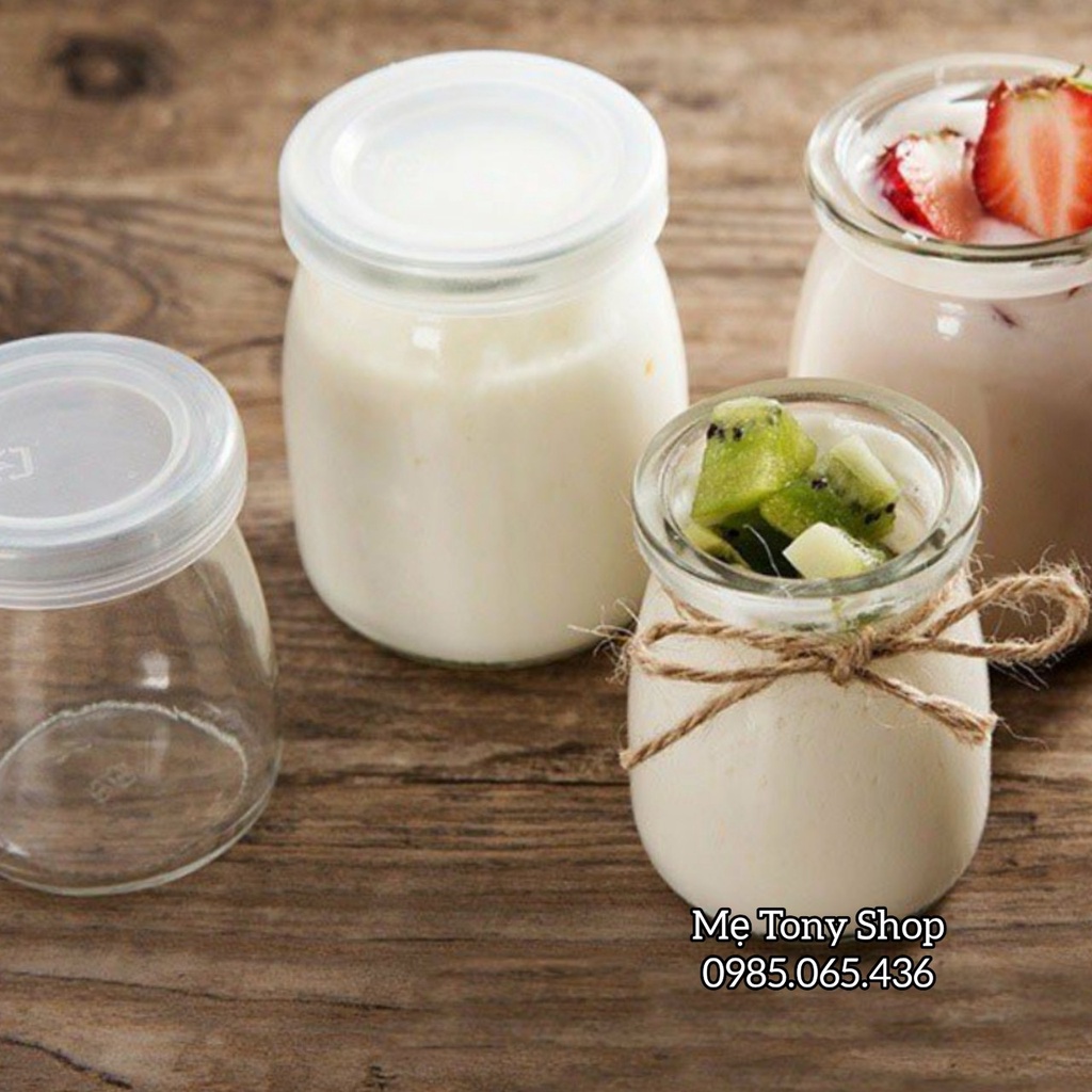 Hũ Thủy Tinh 200ml,100ml Nắp Nhựa