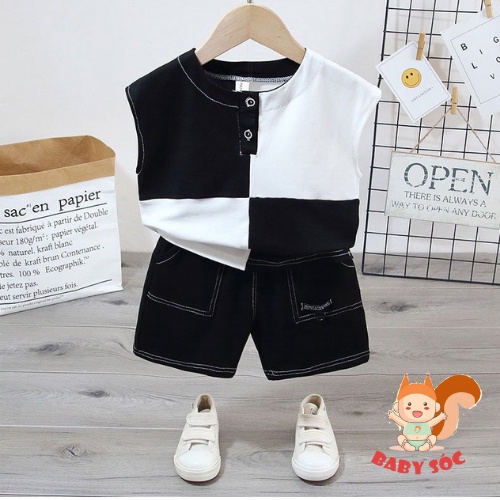 Bộ Cộc Tay Cho Bé Trai , Bộ thun Cộc Tay Cực Mát Từ 6-28kg -BABY SÓC