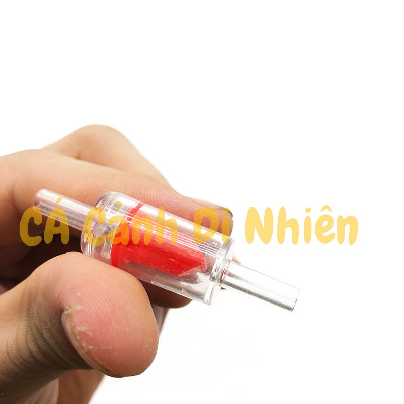 Van 1 chiều màu ĐỎ hoặc màu ĐEN bằng NHỰA cho ống sủi khí oxy 4 5 li cho hồ vể cá