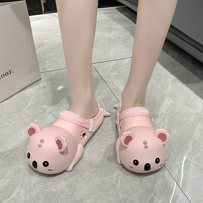 Tikp Dép Đi Trong Nhà Mềm Mại Thoải Mái Hình Gấu Koala 3 Màu Size 36-41 Dành Cho Nữ