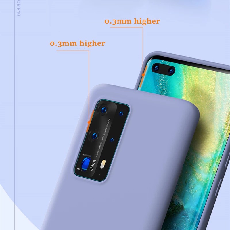 Ốp lưng Silicone bảo vệ điện thoại P40/ P40 Pro