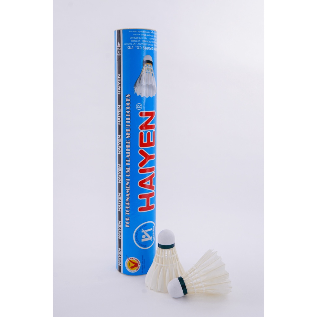 ỐNG CẦU LÔNG HẢI YẾN XANH DƯƠNG 12 QUẢ DANH CHO THI ĐẤU VÀ CHƠI CHUYÊN NGHIỆP HÀNG CHÍNH HÃNG